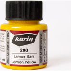 Karin 5745776 45 ml N:200 Limon Sarı Hat Mürekkebi