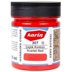 Karin Çiçek Kırmızı 307 105 cc Ebru Boyası