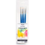 Karin FD383T5SN1 By Da Vinci Çok Amaçlı (Nail Art, Detay, Tezhip, Minyatür Suluboya Guaj Boya) Fırça Seti No: 4, Mavi