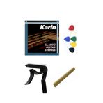 Karin Klasik Gitar Aksesuar Set Tel+Kapo+Pena+Eşik