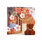 Karişik 100 Lü Balon Doğum Günü Parti Balon Seti, Çok Renkli 564575445645
