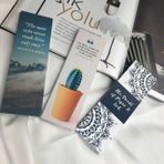 Karışık Desenli Kitap Ayracı 48 Adet İngilizce Motivasyon Sözlü Çift Taraflı Hediye Okul – casalinghi