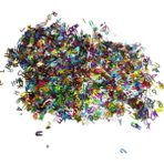 Karışık Glitter Harf Epoksi Reçine Harfleri 100 Gram Metalik Renk Karışık - Çok Renkli
