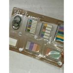 Karışık Tonlar Cetvelli Kahve Yeşil Mavi Renk İndeks Sticker/İndex/Postit/Post-it/Kitap Ayracı/Not Kağıdı/Washi Bant
