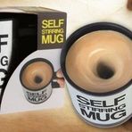 Karıştırıcı Özellikli Mikser Self Stirring Mug Kupa Bardak