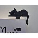 Kariyer Uyuyan Kedi Siyah 3D Baskı Kitap Ayracı 1 Adet