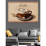 Karizmart Kahve Fincan Espresso Tanesi Dekoratif Kanvas - Mdf Ahşap Tablo