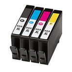 Karl Aiken 4 x (1 Siyah, 1 cam göbeği, 1 Kırmızı, 1 sarı) 903 X L uyumlu yazıcı kartuşları için HP Officejet Pro 6950 AIO 6960 AiO 6970 AiO 6975 için