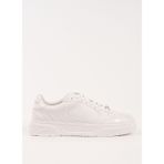 Karl Lagerfeld Beyaz Erkek Deri Sneaker KOURTNEY Monogram Emboss