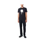 KARL LAGERFELD Bisiklet Yaka Lacivert Erkek T-Shirt 755071500251, S, 5003160719001