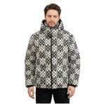 Karl Lagerfeld Check Down Erkek Mont, Siyah/Beyaz, M Beden