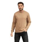 Karl Lagerfeld Crewneck Erkek Bisiklet Yaka Sweatshirt, Bej, XL