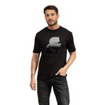 Karl Lagerfeld Crewneck Erkek Bisiklet Yaka T-Shirt, Siyah, S Beden