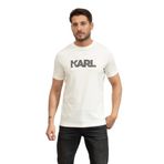 Karl Lagerfeld Crewneck Erkek T-Shirt, Bisiklet Yaka, Kırmızı, 2XL