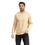 Karl Lagerfeld Erkek Bisiklet Yaka Sweatshirt, Bej, 2XL