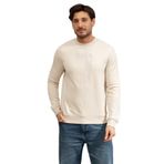 Karl Lagerfeld Erkek Bisiklet Yaka Sweatshirt, Bej, M Beden