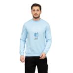 Karl Lagerfeld Erkek Bisiklet Yaka Sweatshirt,Mavi M
