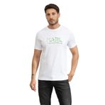 Karl Lagerfeld Erkek Bisiklet Yaka T-Shirt, Beyaz, XL