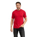 Karl Lagerfeld Erkek Bisiklet Yaka T-Shirt, Kırmızı, L Beden