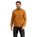 Karl Lagerfeld Erkek Fermuarlı Sweatshirt, Kahverengi, M Beden