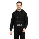 Karl Lagerfeld Erkek Kapüşonlu Sweatshirt,Siyah L,4062226780704