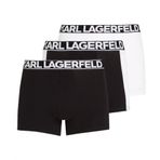 KARL LAGERFELD Erkek Karl Lagerfeld Erkek Tam Elastik Külot (X3), Siyah/beyaz, XL