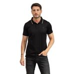 Karl Lagerfeld Erkek Polo Yaka T-Shirt, Siyah, L Beden