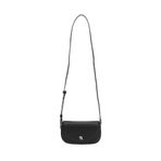 Karl Lagerfeld Ikon Pebble Pin Flap Kadın Mini Omuz Çantası, Siyah