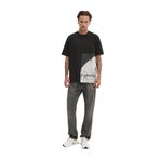 Karl Lagerfeld Jeans Bisiklet Yaka Baskılı T-Shirt, M, 5003218297, Siyah, Erkek