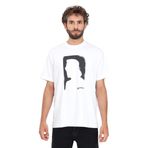 Karl Lagerfeld Jeans Bisiklet Yaka Baskılı T-Shirt, M, 5003218321, Beyaz, Erkek