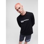 Karl Lagerfeld Jeans Bisiklet Yaka Siyah Erkek T-Shirt 235D1708_KLJ REGULAR LSLV TEE