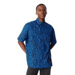Karl Lagerfeld Jeans Erkek Gömlek, Mavi, S, SSLV AOP SHIRT