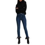KARL LAGERFELD JEANS, Kadın, High Rise Skinny Denim, Skinny Leg, Yıkanmış Koyu Mavi, 27W / 30L
