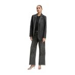 Karl Lagerfeld Jeans Yüksek Bel Düz Paça Bol Kesim Denim Pantolon, 26, 5003248223, Antrasit, Kadın