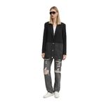 Karl Lagerfeld Jeans Yüksek Bel Düz Paça Denim Pantolon, 28, 5003248166, Antrasit, Kadın