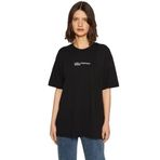 KARL LAGERFELD Jeans Yuvarlak Yaka Baskılı Siyah Kadın T-Shirt 240J1701, S, 5003155693003