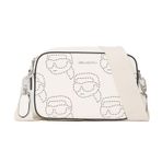 Karl Lagerfeld Kadın Mini Omuz Çantası,Beyaz Standart,8721066336309