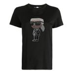 Karl Lagerfeld Kadın T-Shirt 5003156420, Siyah, XS