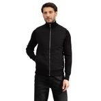 Karl Lagerfeld Knit Zip Jacket Erkek Mont, Siyah, M Beden