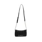 Karl Lagerfeld K/Weave SM Zip Crossbody Kadın Mini Omuz Çantası, Siyah