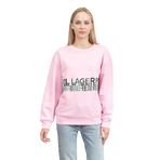 Karl Lagerfeld Logo Kadın Bisiklet Yaka Sweatshirt235W1813,Lila L