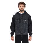 Karl Lagerfeld Mix Material Denim Ceket, M, 5003218247, Siyah, Erkek