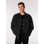 Karl Lagerfeld Normal Siyah Düz Erkek Gömlek 245d1403_Klj Mıx Materıal Jacket - XL