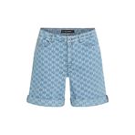 Karl Lagerfeld Yüksek Bel Normal Mavi Denim Şort, 27, A2W10111, Blue, Kadın