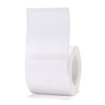 Karlak Thermal Paper,Beyaz Boş Termal Baskı Kağıdı B21 Etiket Yazıcısı için Rulo Barkod Fiyat Boyut Adı Etiket Kağıdı Su Geçirmez Yağa Dayanıklı Yırtılmaya Dayanıklı 40 * 40mm 180 yaprak/rulo B3S/B11