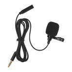 Karlak yaka klipsli mikrofon,Mini Klipsli Yaka Yaka Yaka Kondenser Mikrofon Mikrofon iPad Android Smartphone DSLR Kamera Bilgisayar PC Laptop için 3.5mm Kulaklık Çıkış Jakı