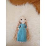 Karlar Kraliçesi Elsa Bebek Amigurumi Organik Oyuncak
