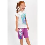 Karlar Ülkesi - Frozen Lisanslı Krem Kız Çocuk Kapri Takım - 2 - 3 Yaş - Krem Rengi