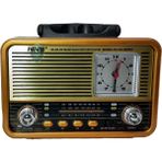 Karleader Ahşap Görünümlü Radyo Retro Taşınabilir Hoparlör Fm Am Sw Müzik Kutusu - Ceviz