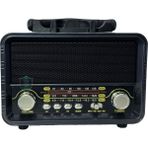 Karleader Radyo Nostaljik Taşınabilir Hoparlör Vintage Müzik Kutusu Şarjlı Bluetooth Özellikli - Ceviz Rengi